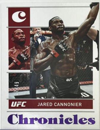 Jared Cannonier 2022 Panini Chronicles UFC Base Phoenix #315 Purple