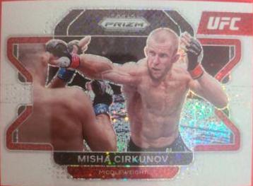 Misha Cirkunov 2022 Panini Prizm UFC Base #28 White Sparkle