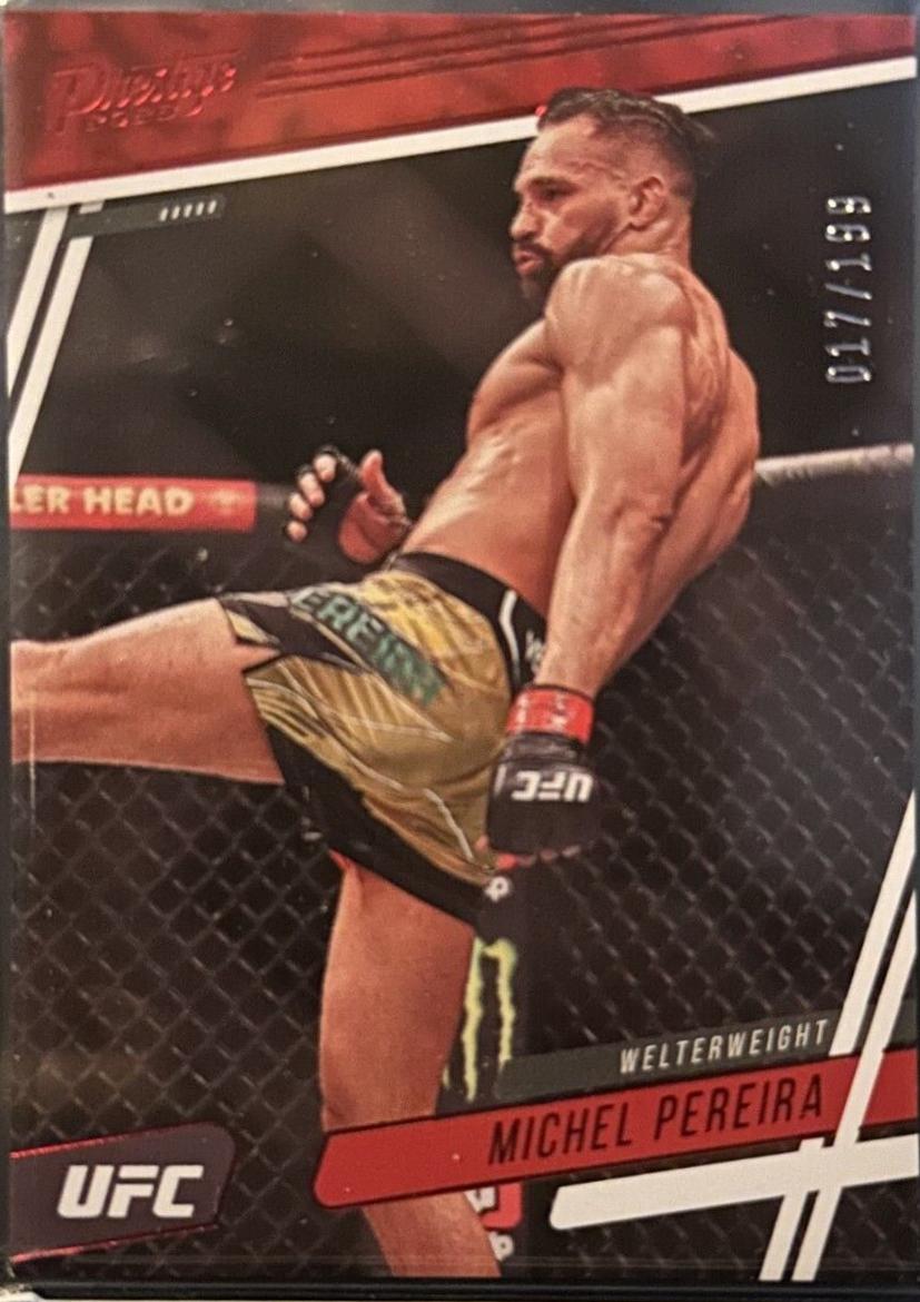 Michel Pereira 2023 Panini Chronicles UFC Base Prestige #171 Red