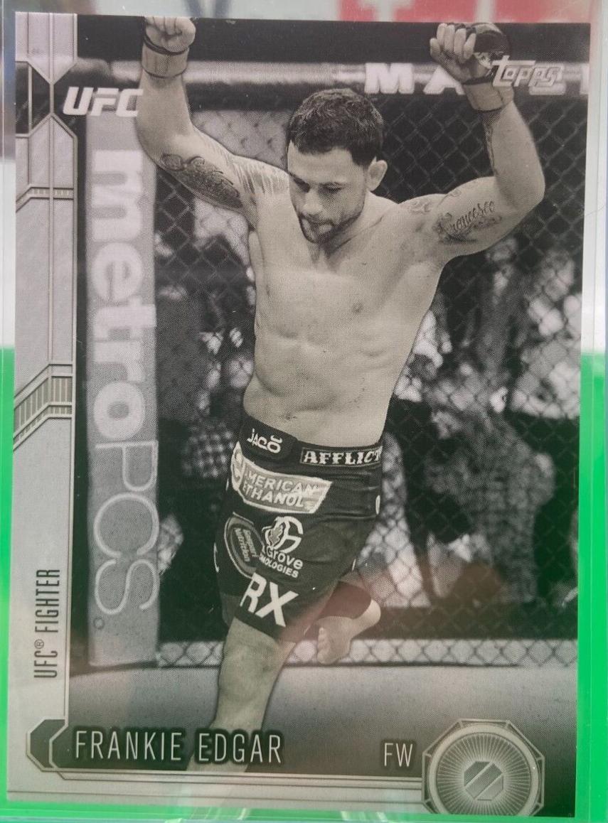 Frankie Edgar 2015 Topps UFC Chronicles Base #42 Black and White