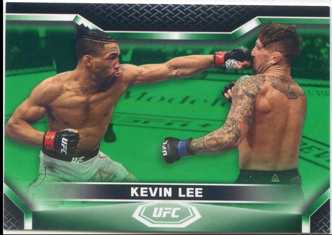 Kevin Lee 2020 Topps UFC Knockout Base #41 Green