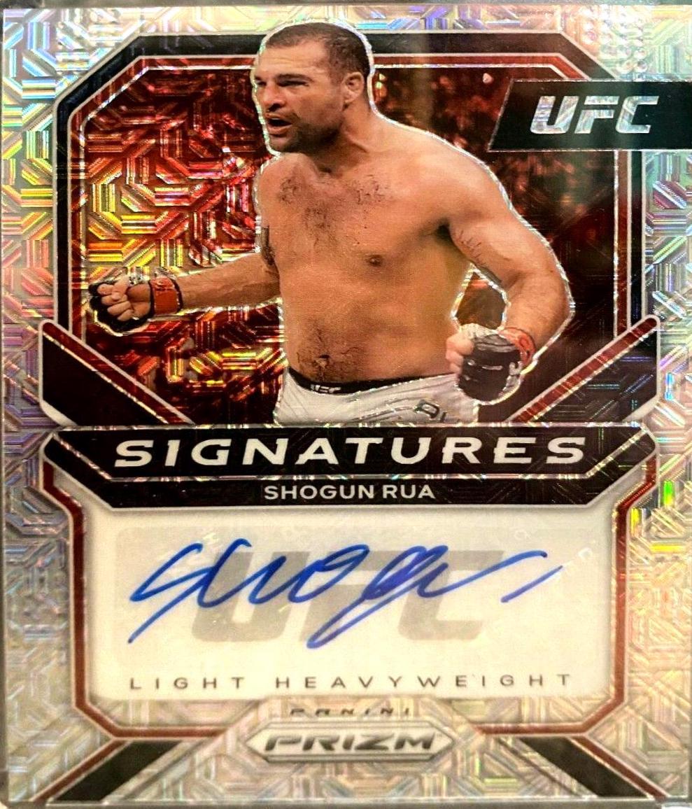 Mauricio Rua 2021 Panini Prizm UFC Signatures #3 Mojo