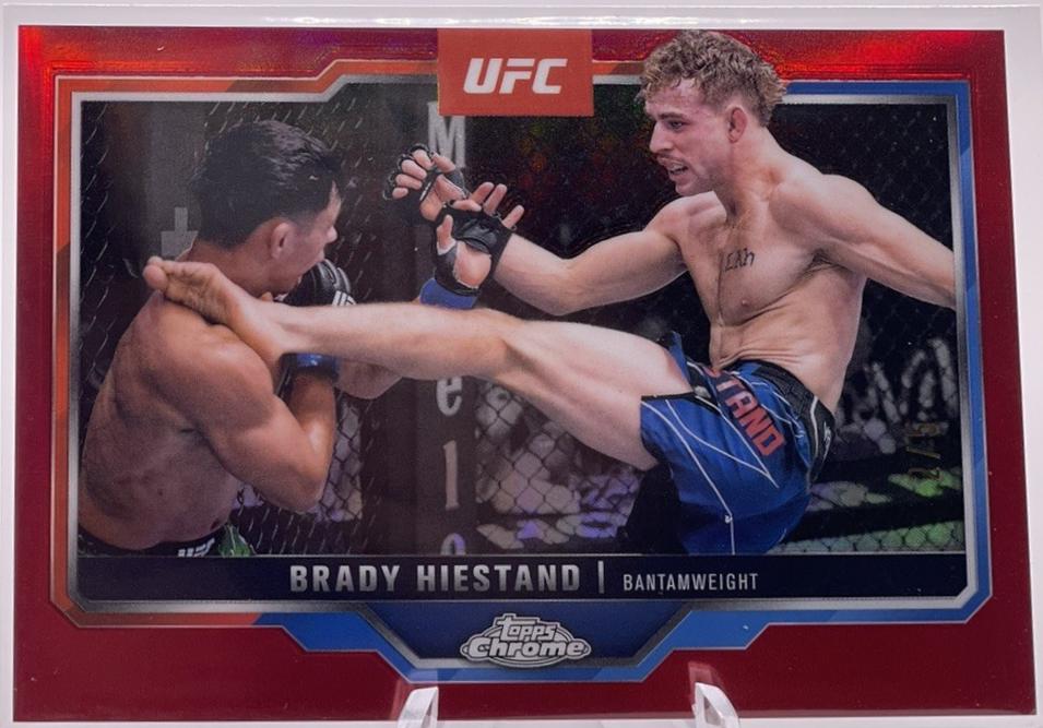 Brady Hiestand 2025 Topps Chrome UFC Base #199 Red Refractor