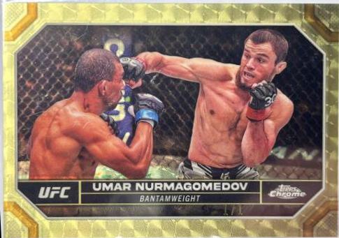 Umar Nurmagomedov 2024 Topps Chrome UFC Base #189 Superfractor