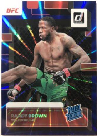 Randy Brown 2023 Panini Donruss UFC Base #214 Blue Laser