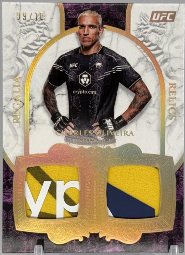 Charles Oliveira 2025 Topps Royalty UFC Regalia Relics #RR-CO Gold