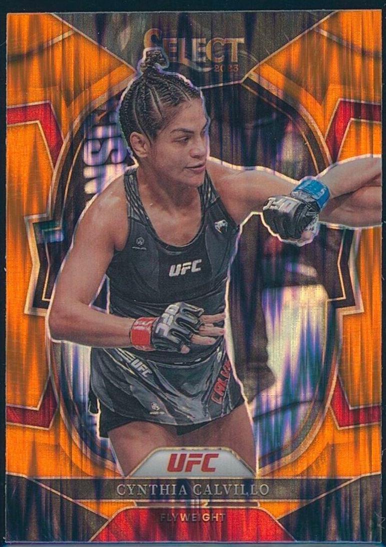 Cynthia Calvillo 2023 Panini Select UFC Concourse #22 Orange Flash