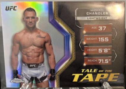 Michael Chandler 2024 Topps Chrome UFC Tale of the Tape #TFT-12 Refractor
