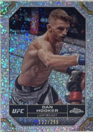 Dan Hooker 2024 Topps Chrome UFC Base #54 Speckle Refractor