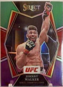 Johnny Walker 2022 Panini Select UFC Premier Level #164 Green and Purple