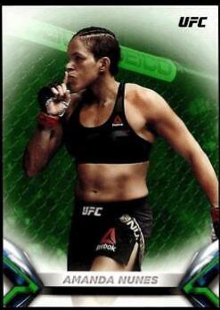 Amanda Nunes 2018 Topps UFC Knockout Base #18 Green