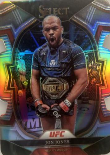 Jon Jones 2023 Panini Select UFC Concourse #96 Silver Die Cut