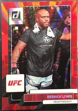 Derrick Lewis 2023 Panini Donruss UFC Base #130 Red Laser