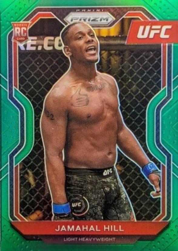 Jamahal Hill 2021 Panini Prizm UFC Base #42 Green