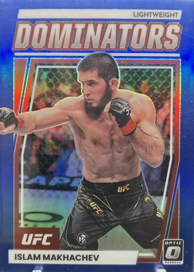 Islam Makhachev 2023 Panini Donruss Optic UFC Dominators #6 Blue