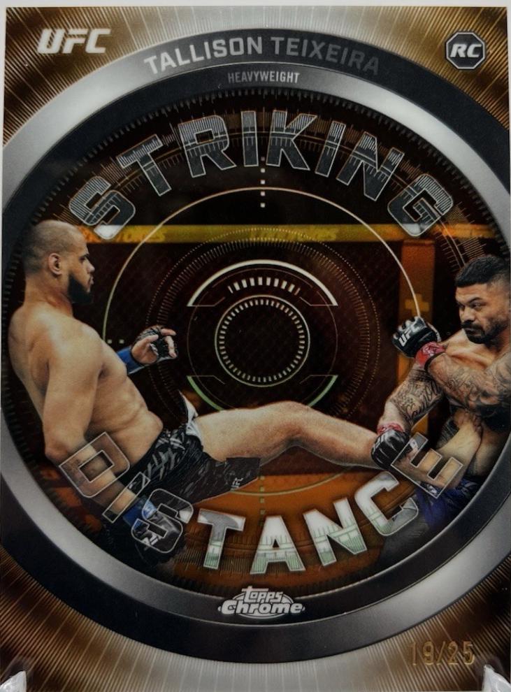 Tallison Teixeira 2026 Topps Chrome UFC Striking Distance #SD-3 Orange Refractor