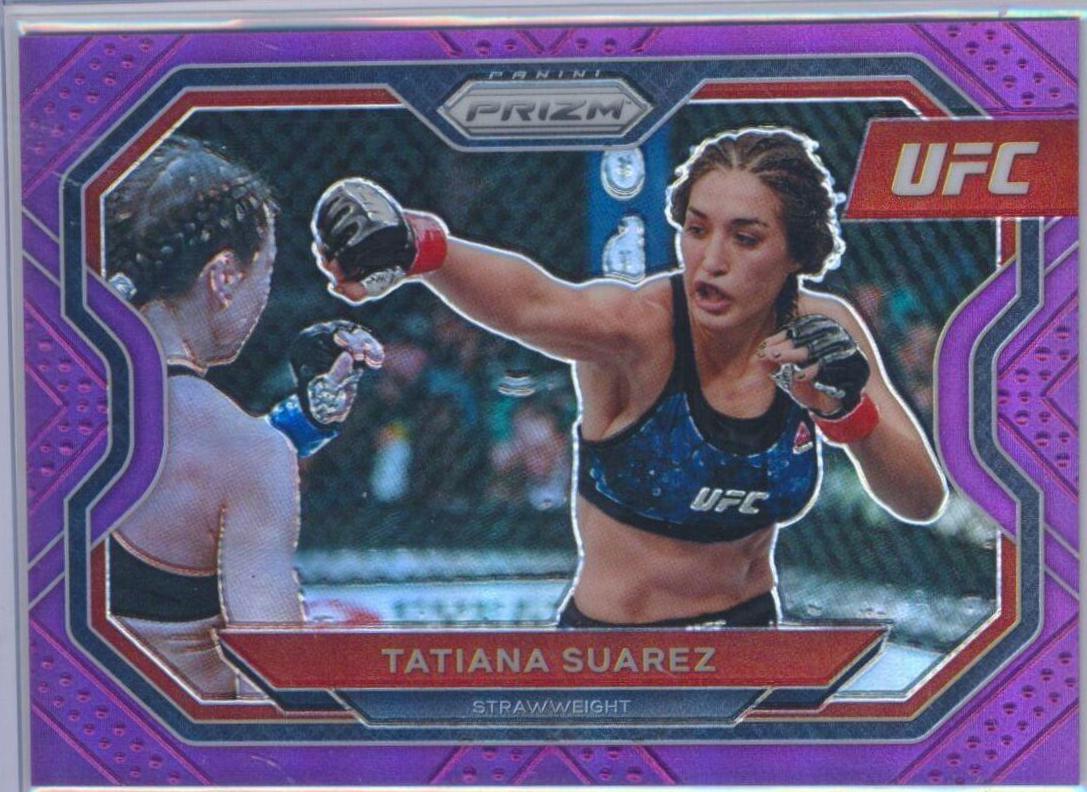 Tatiana Suarez 2021 Panini Prizm UFC Base #187 Purple