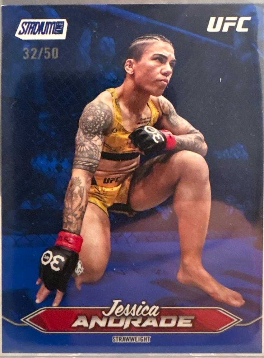Jessica Andrade 2025 Topps Stadium Club UFC Base #185 Blue