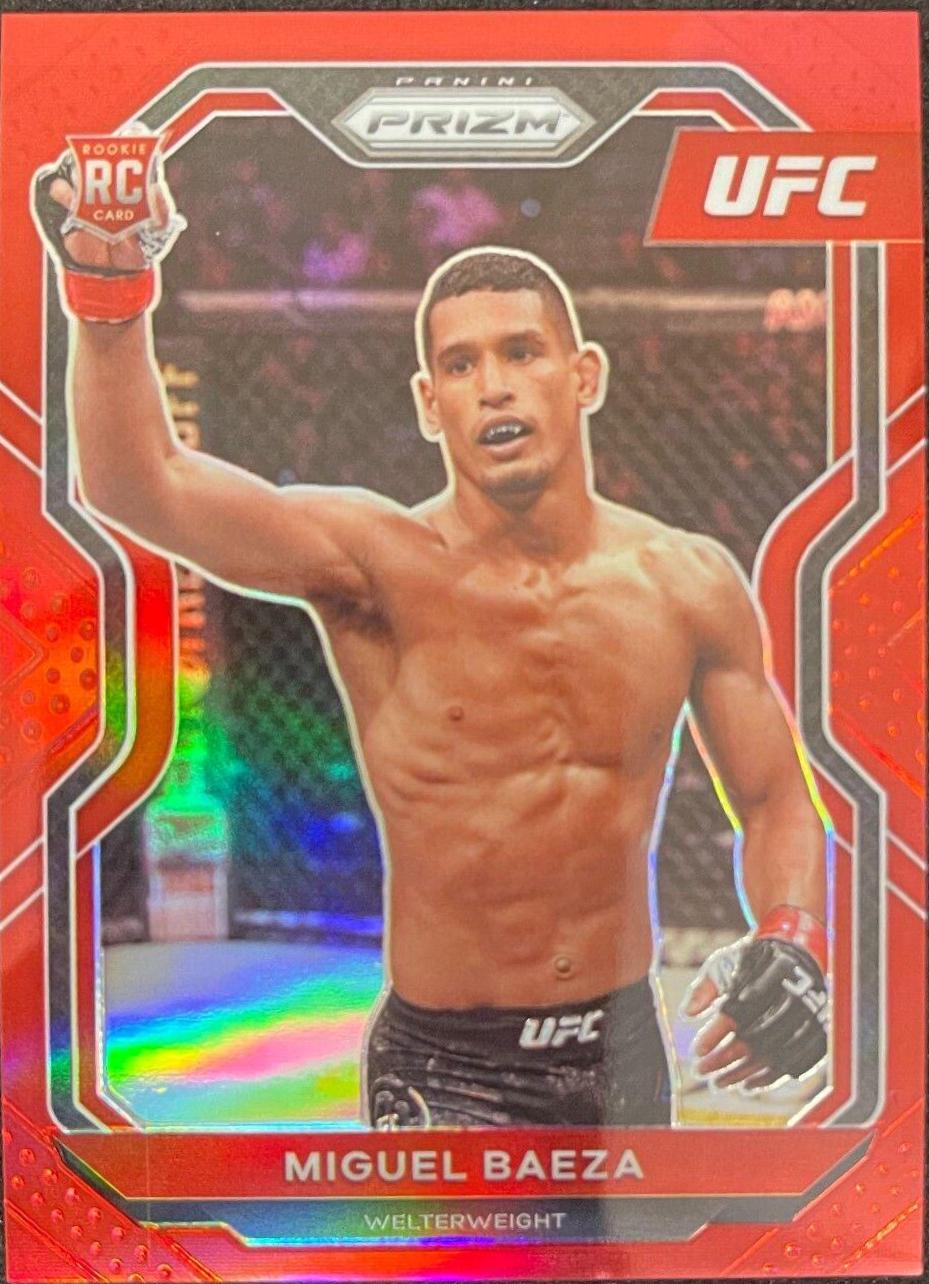 Miguel Baeza 2021 Panini Prizm UFC Base #92 Red
