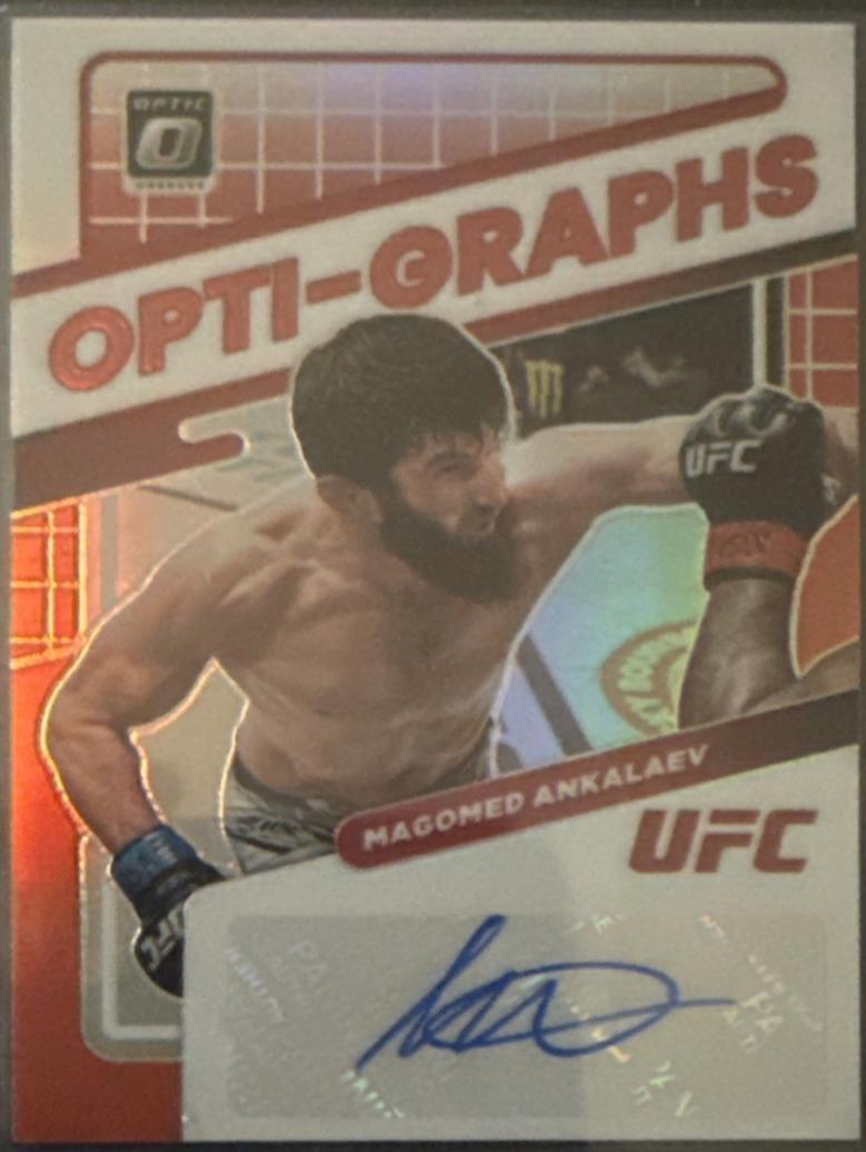 Magomed Ankalaev 2022 Panini Donruss Optic UFC Opti-Graphs #10 Red