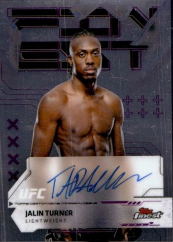 Jalin Turner 2025 Topps Finest UFC Finest Autographs #FA-JT Superfractor
