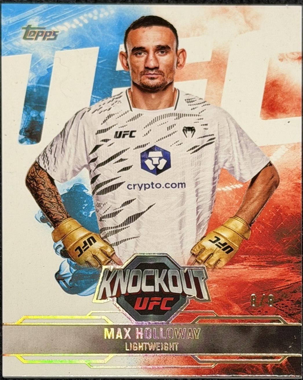 Max Holloway 2025 Topps Knockout UFC Base #56 Platinum