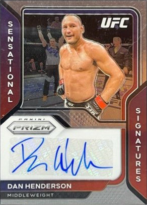 Dan Henderson 2021 Panini Prizm UFC Sensational Signatures #19 Black