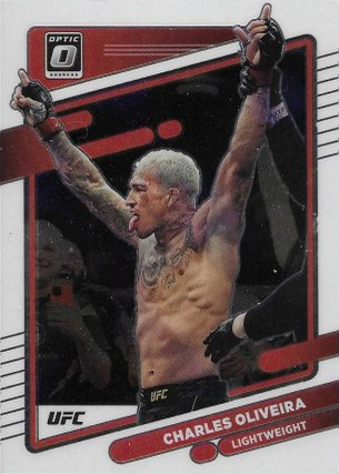 Charles Oliveira 2022 Panini Donruss Optic UFC Base #88 Pink Velocity