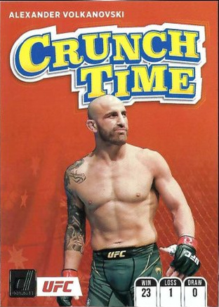 Alexander Volkanovski 2022 Panini Donruss UFC Crunch Time #13 Press Proof Black