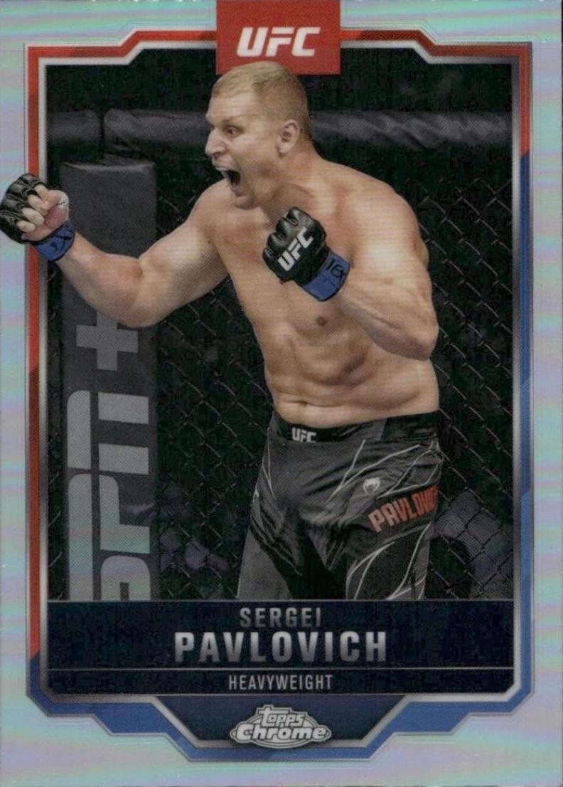 Sergei Pavlovich 2025 Topps Chrome UFC Base #148 Refractor