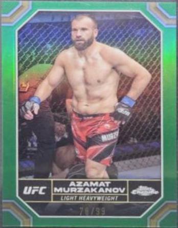 Azamat Murzakanov 2024 Topps Chrome UFC Base #23 Green Refractor