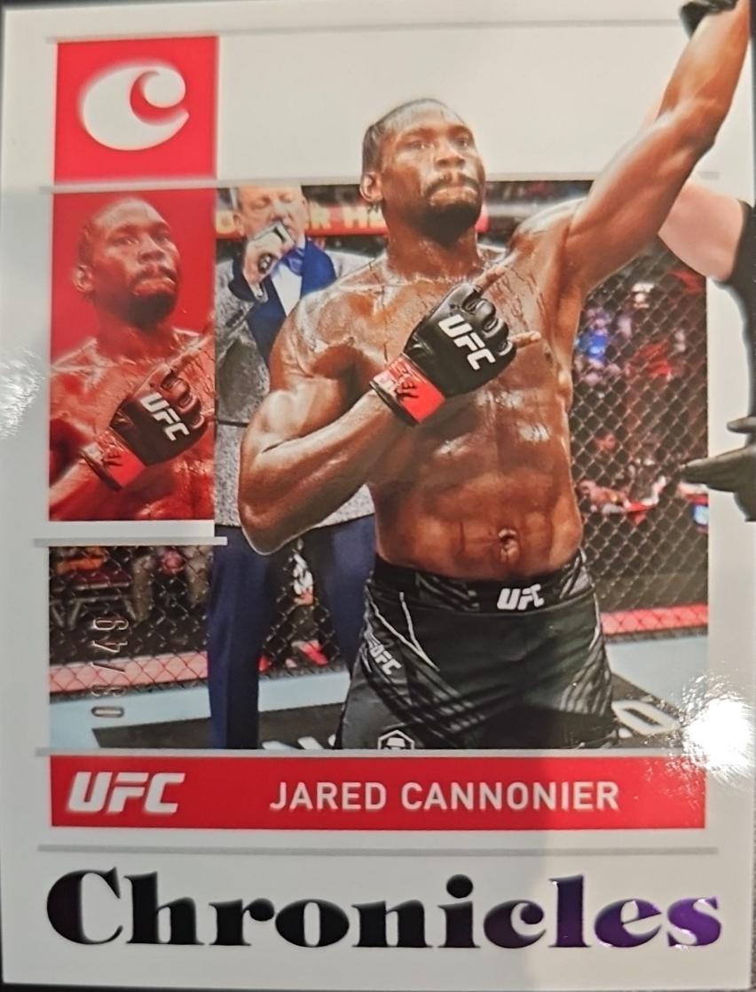 Jared Cannonier 2022 Panini Chronicles UFC Base Chronicles #35 Purple