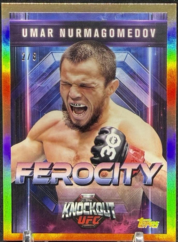 Umar Nurmagomedov 2025 Topps Knockout UFC Ferocity #FE-18 Gold