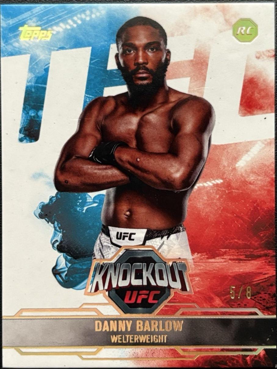 Danny Barlow 2025 Topps Knockout UFC Base #95 Holo Gold