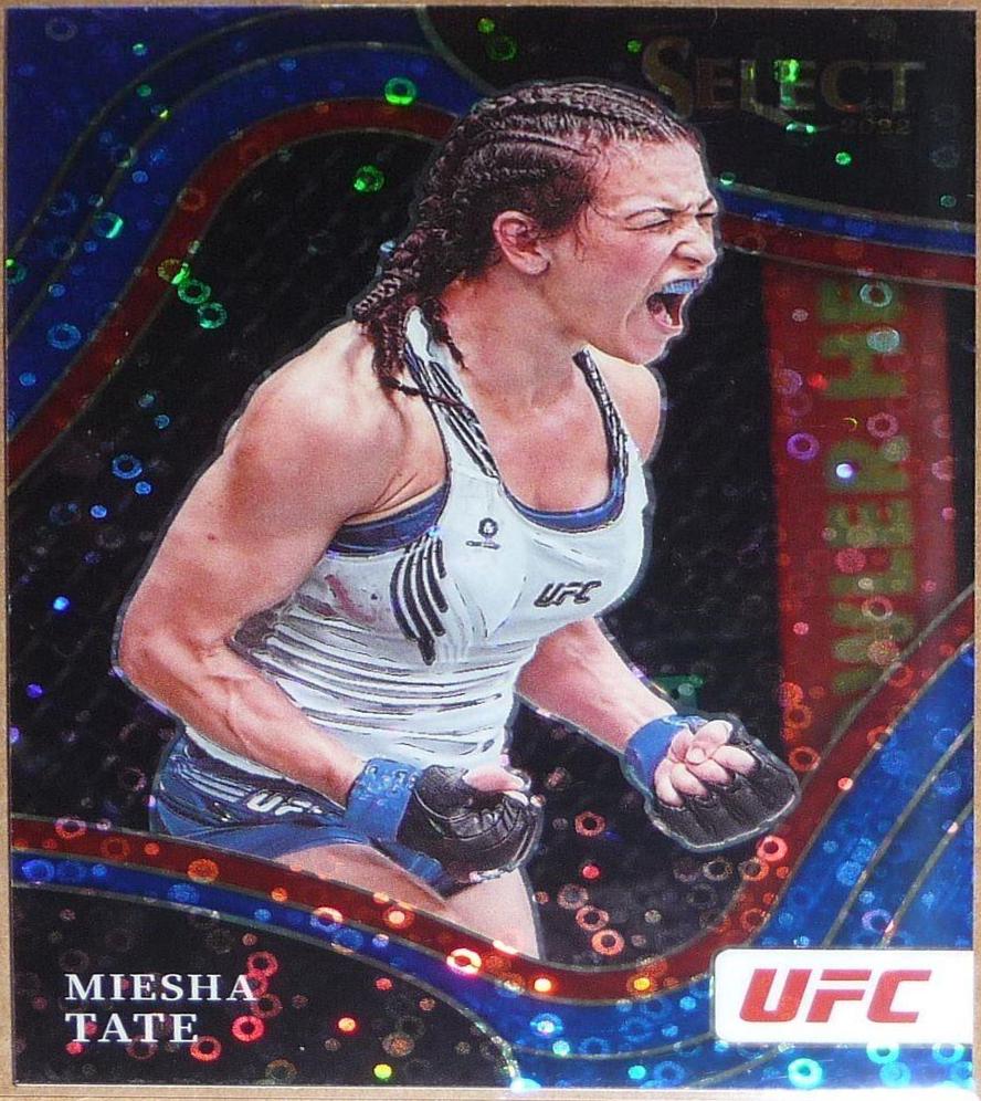 Miesha Tate 2022 Panini Select UFC Octagonside #230 Blue Disco