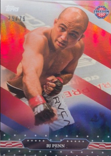 BJ Penn 2026 Topps UFC Freedom 250 Base #25 Gold