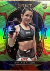 Cheyanne Vlismas 2023 Panini Select UFC Concourse #80 Neon Green