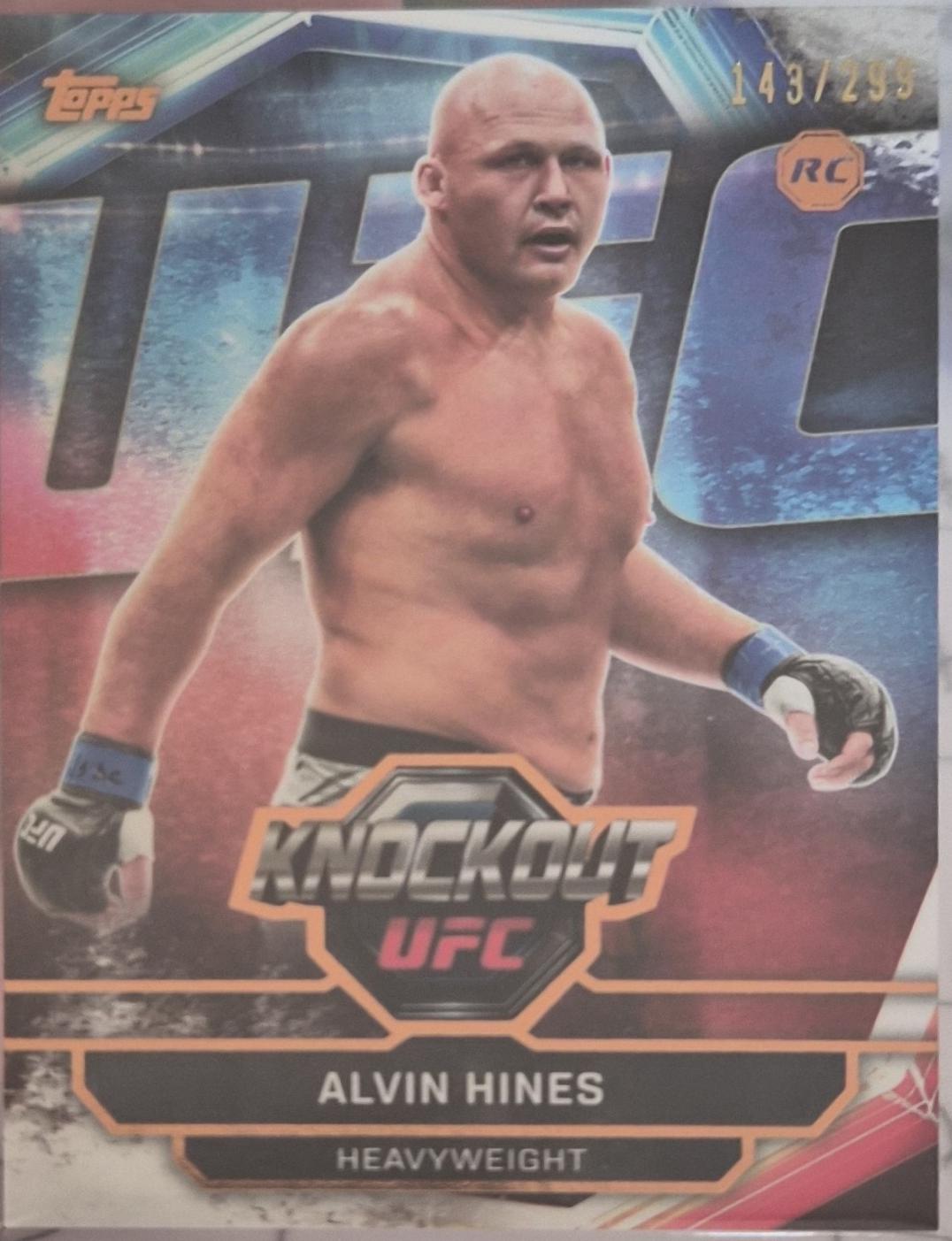 Alvin Hines 2026 Topps Knockout UFC Base #42 Bronze