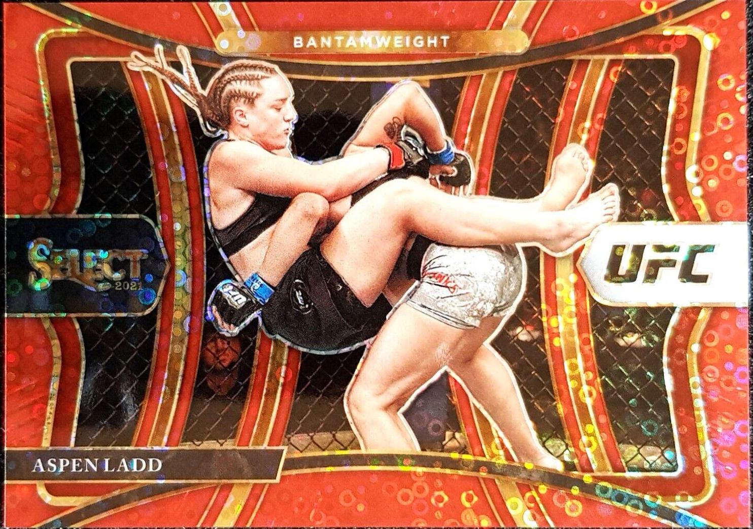 Aspen Ladd 2021 Panini Select UFC Octagonside #276 Red Disco