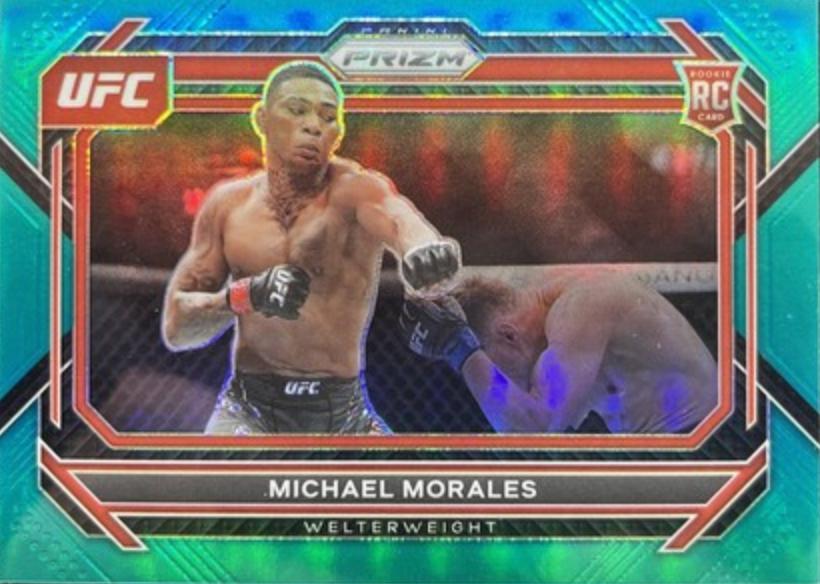 Michael Morales 2023 Panini Prizm UFC Base #97 Teal