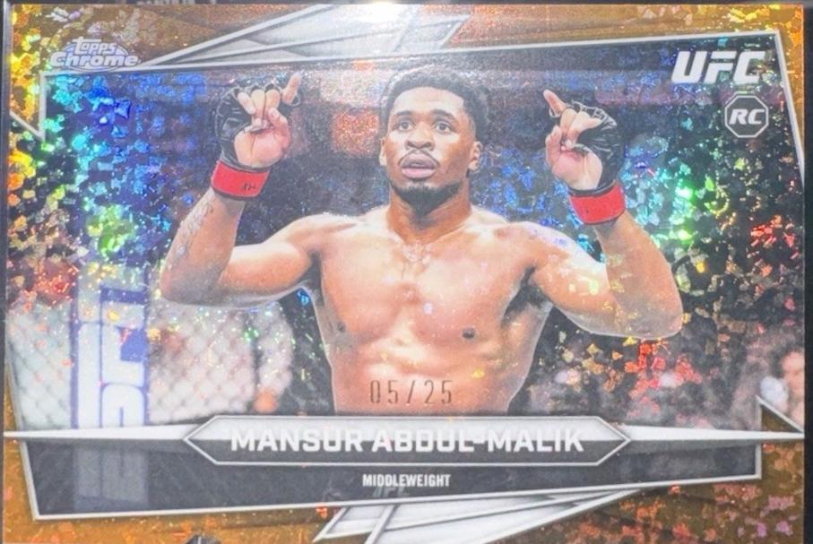 Mansur Abdul-Malik 2026 Topps Chrome UFC Base #59 Orange Refractor