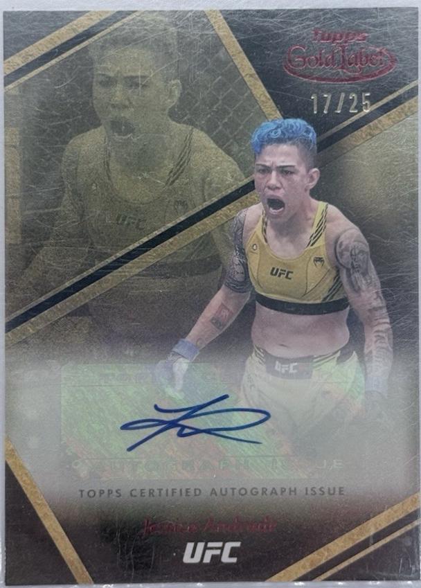 Jessica Andrade 2024 Topps Gold Label UFC Auric Autographs #AUA-JAE Red