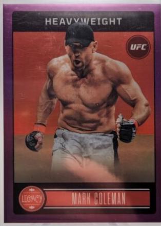 Mark Coleman 2023 Panini Chronicles UFC Base Legacy Premium Edition #345 Purple