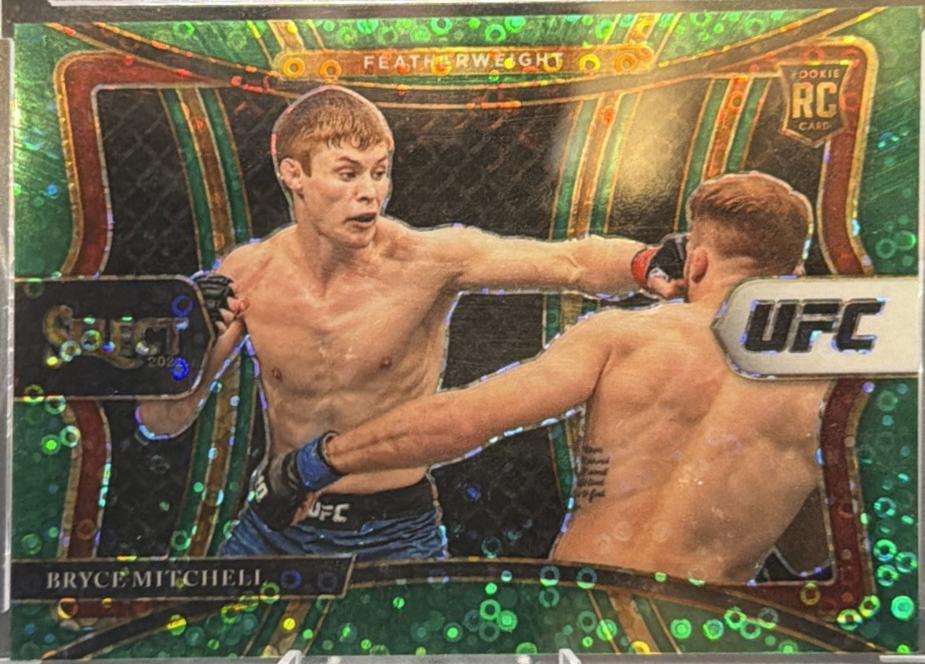 Bryce Mitchell 2021 Panini Select UFC Premier Level #108 Green Disco