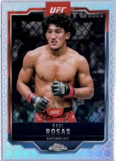 Raul Rosas 2025 Topps Chrome UFC Base #120 Black & Gold Refractor