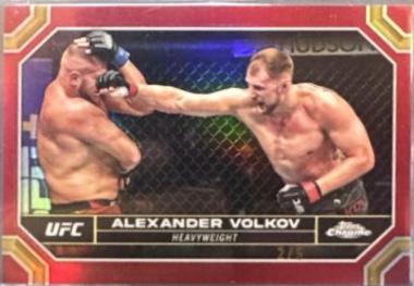 Alexander Volkov 2024 Topps Chrome UFC Base #8 Red Refractor