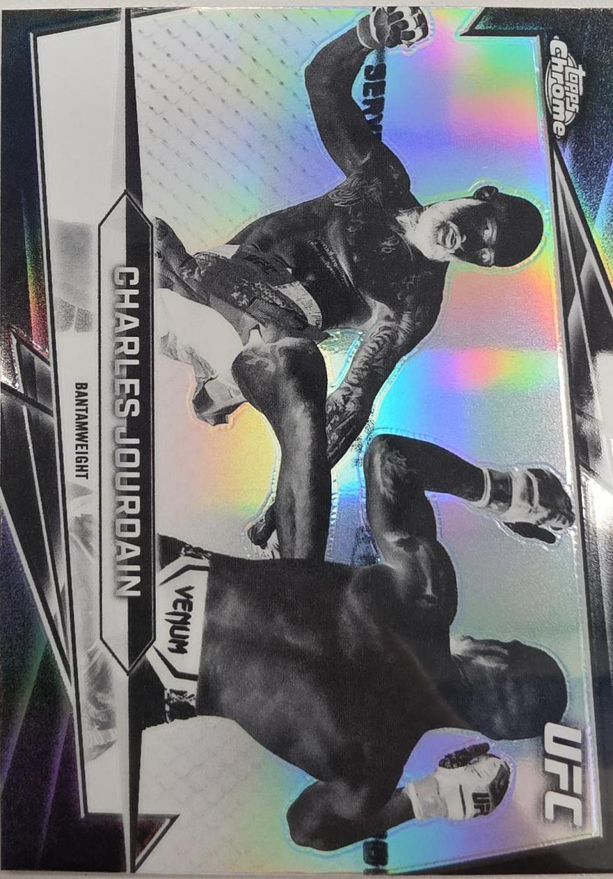 Charles Jourdain 2026 Topps Chrome UFC Base #169 Negative Refractor