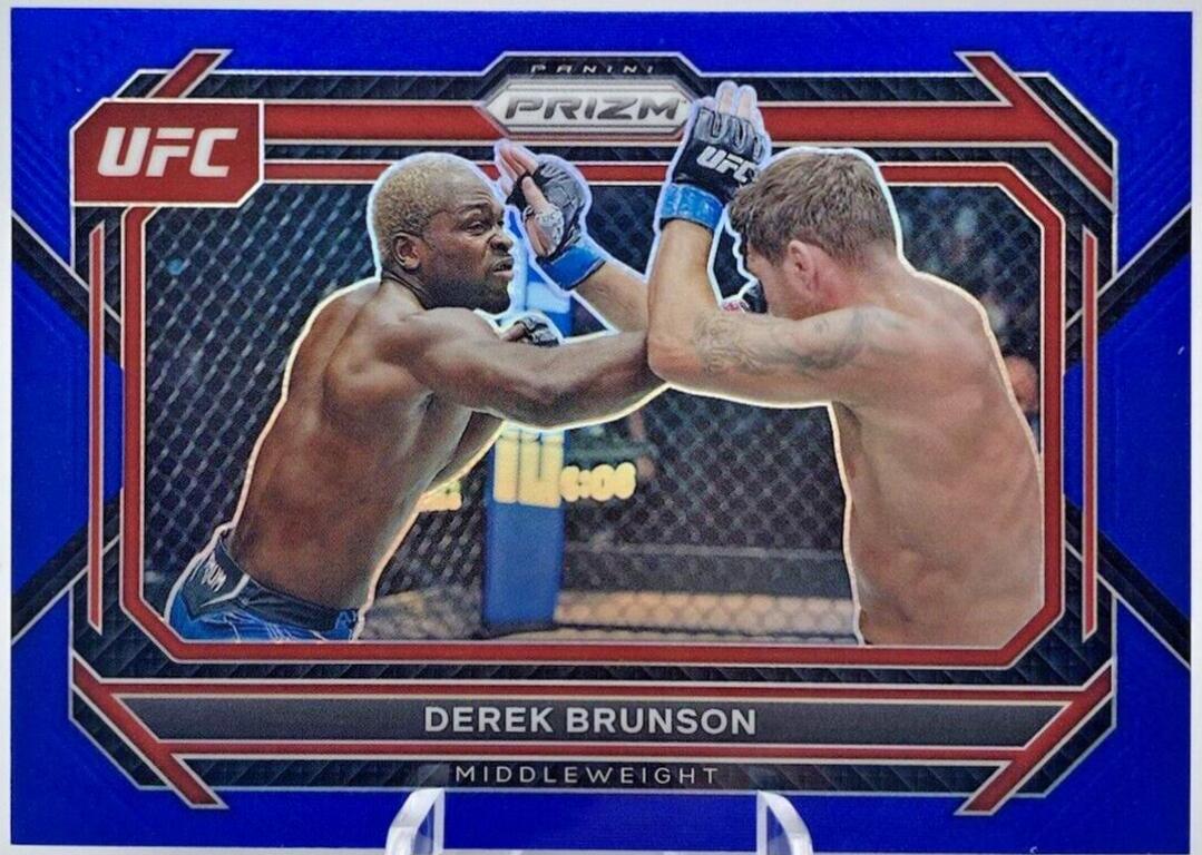 Derek Brunson 2023 Panini Prizm UFC Base #80 Blue