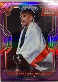 Nathaniel Wood 2021 Panini Prizm UFC Base #39 Purple