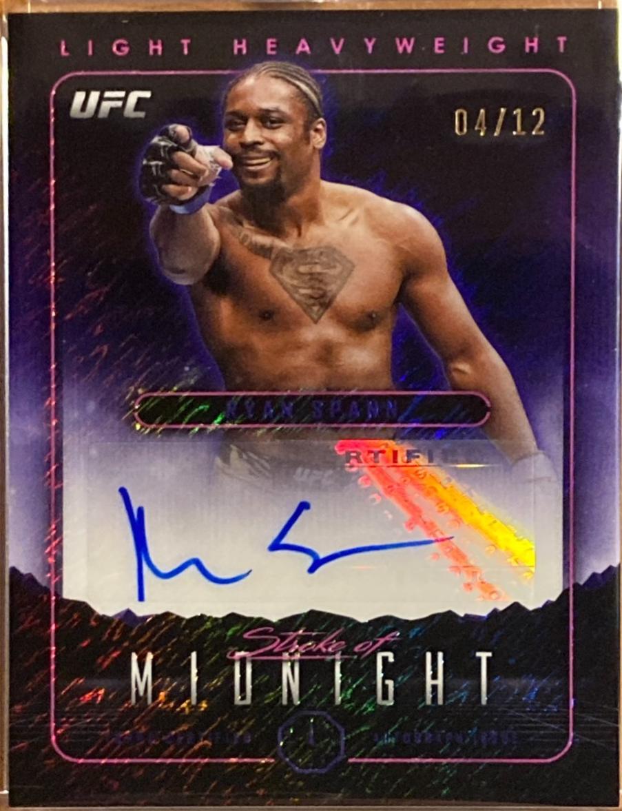 Ryan Spann 2024 Topps Midnight UFC Stroke of Midnight Autographs #SMA-RSN Dusk